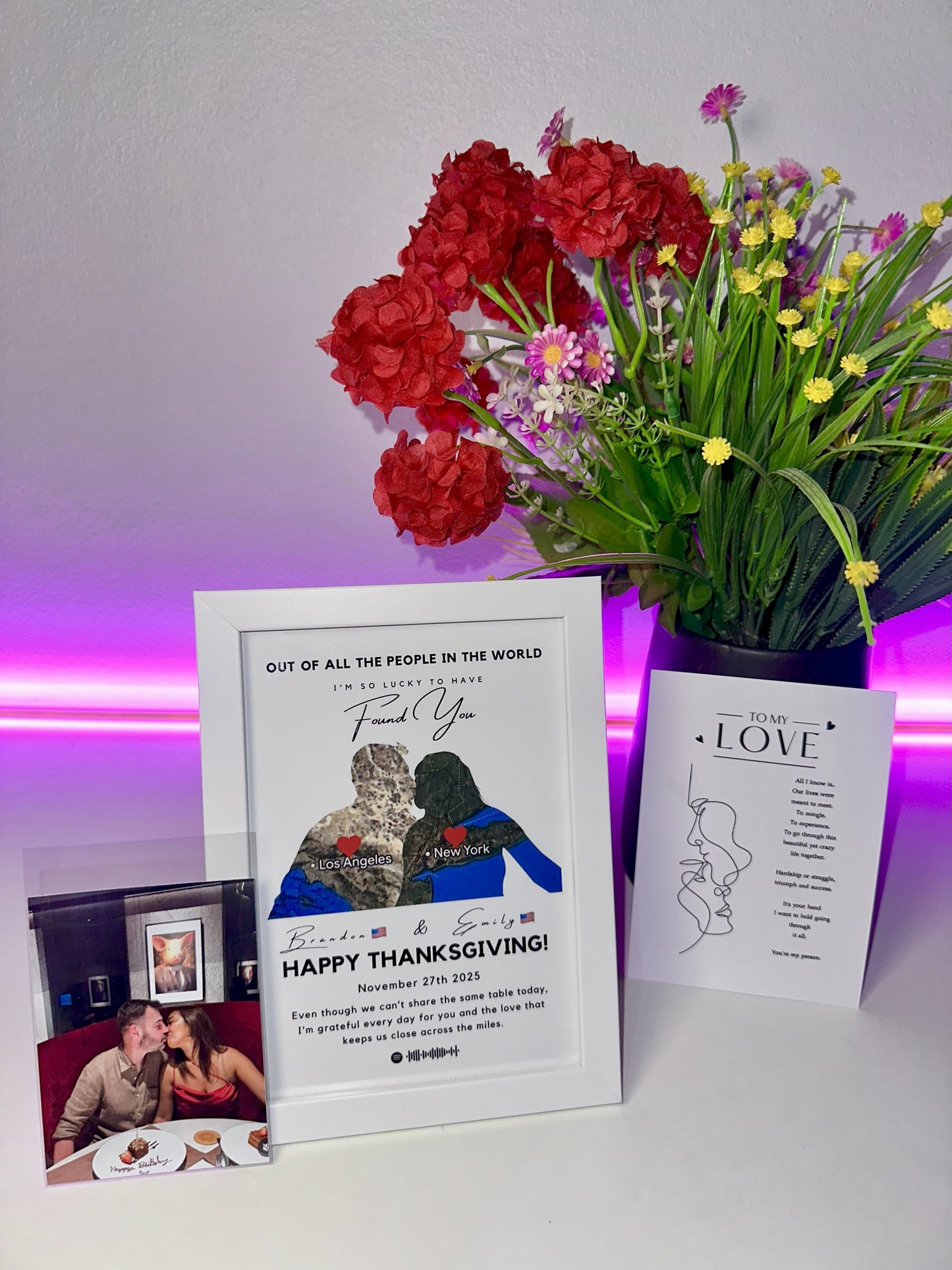 Love Across Miles - Custom Print