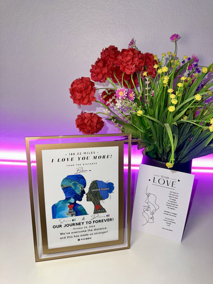 Love Across Miles - Custom Print